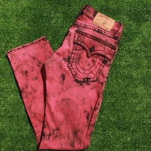 TRUE RELIGION ACID WASH JEANS